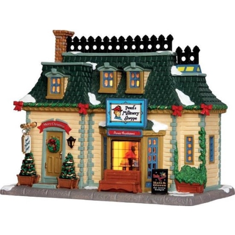 Lemax Kerstdecoratie Lemax - Pearl'S Millinery Shoppe, B/O Led Light
