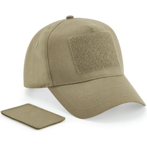 Beechfield 'Removable Patch 5 Panel Cap' Woestijnzand