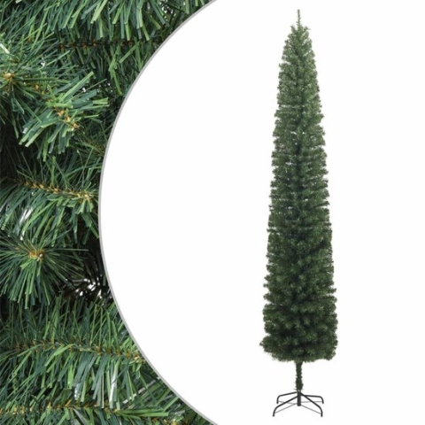 vidaXL-Kunstkerstboom-smal-met-standaard-300-cm-PVC