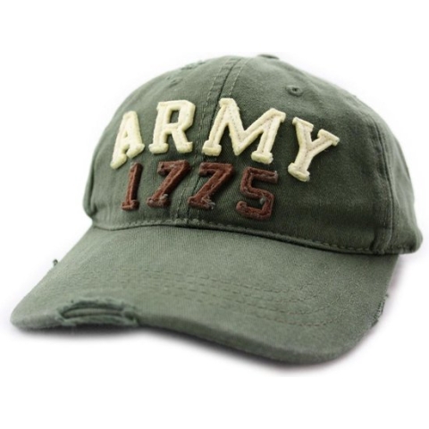 Fostex Garments - Baseball cap stone washed army 1775 (kleur: Groen / maat: NVT)