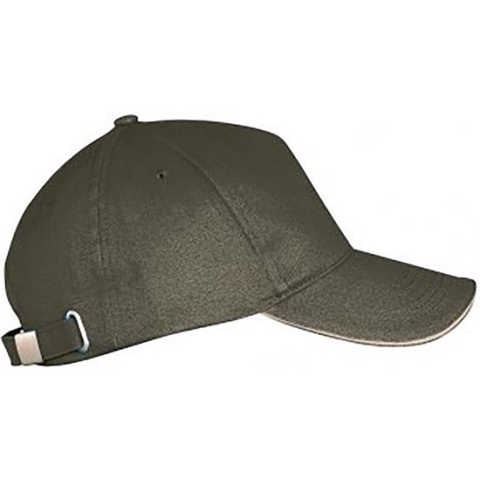 SOLS Unisex Lange Strandkap (Leger/Beige)