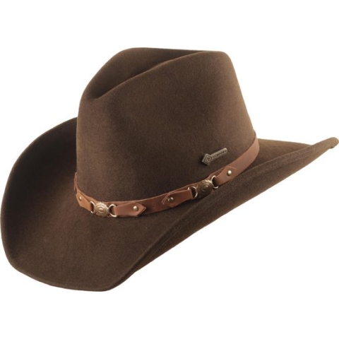 Vilt hoed Scippis Bandit bruin, L