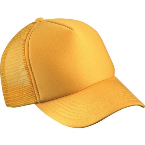 Myrtle Beach Volwassenen Unisex 5 Panel Polyester Mesh Cap (Goudgeel)