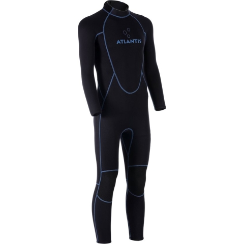 Atlantis 3/2mm Adventure Full - Wetsuit - Heren - Zwart/Blauw - S