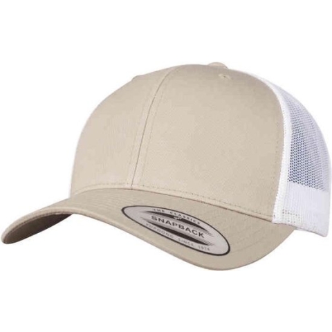 Flexfit Trucker pet Retro Trucker 2-Tone khaki/white one size Groen