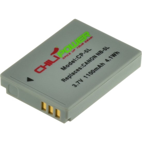 ChiliPower NB-5L accu voor Canon - 1100mAh