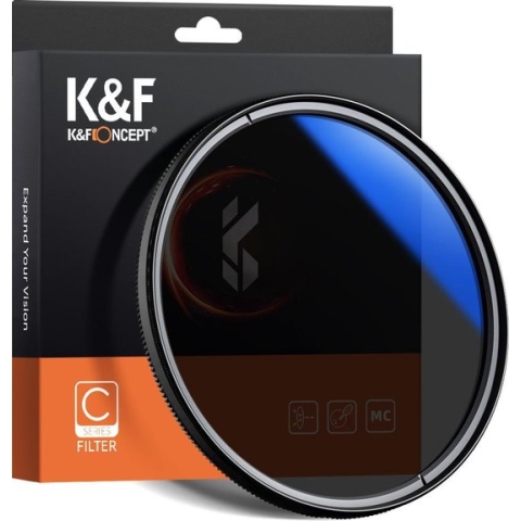 K&F Concept 67mm CPL circulair polarisatiefilter HMC slim