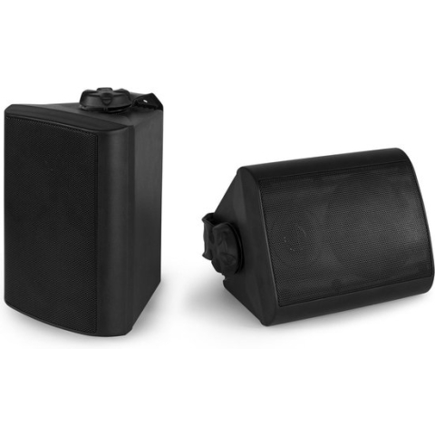 Speakerset voor binnen en buiten - Power Dynamics BGO40 zwarte 4 speakerset voor tuin, te