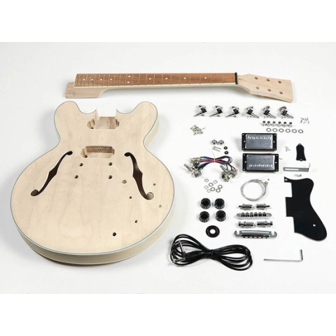 Elektrische gitaar zelfbouwpakket Boston KIT-ES-45 Archtop Thinline model
