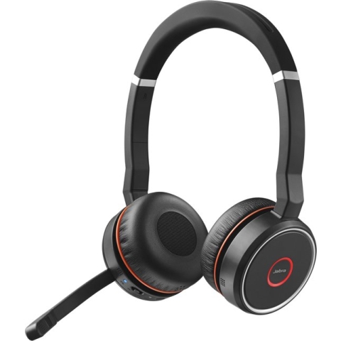 Jabra Evolve 75 Second Edition - MS-Teams On Ear headset Telefoon Radiografisch, Bluetooth, Kabel Stereo Zwart Ruisonde