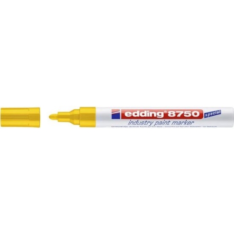 Lakmarker edding e-8750 industry geel - 10 stuks
