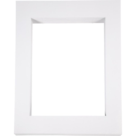 Passepartout lijsten, afm 40x50 cm, wit, A3, 100 stuks