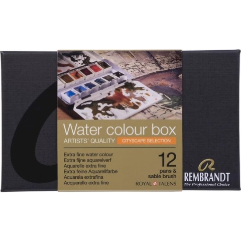 Rembrandt water colour box 12 - cityscape selection