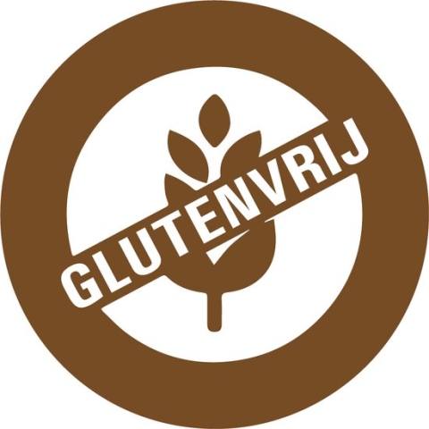 Glutenvrij allergenen sticker op rol 30 mm - 800 per rol