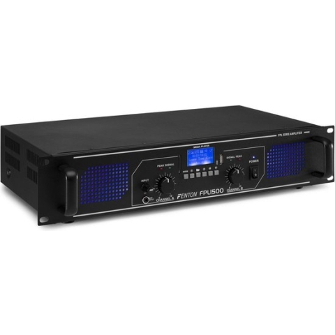 Fenton FPL1500 Digitale versterker 2x 750W met Bluetooth en mp3 speler