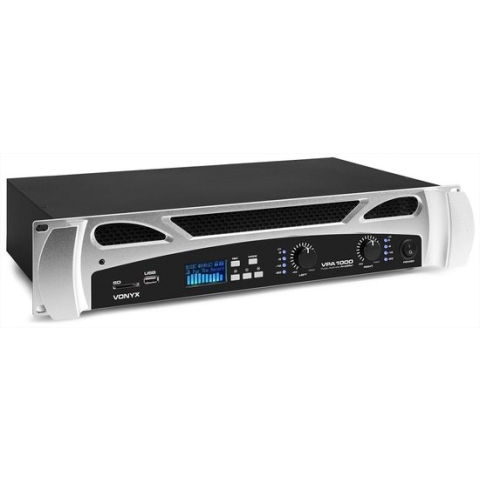 Vonyx VPA1000 versterker 2x 500W met Bluetooth en mp3 speler