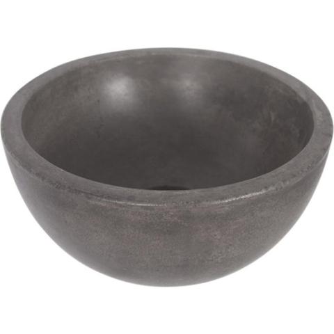 Differnz Ruz - Waskom beton donkergrijs - Rond - 25 x 25 x 11.5 cm