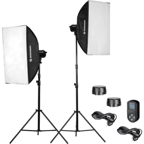 Bresser Fotostudioset -BR-60S LED-Kit - Incl. 2 Lampen en Dimbaar