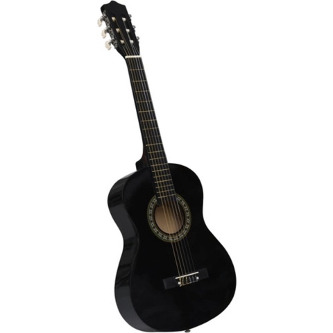 vidaXL Gitaar klassiek beginner en kinderen 1/2 34" zwart