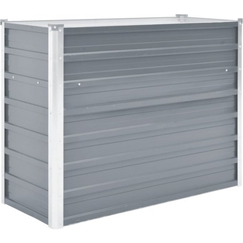 vidaXL-Plantenbak-verhoogd-100x40x77-cm-gegalvaniseerd-staal-grijs