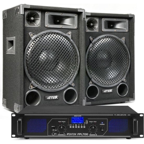 Geluidsinstallatie met Bluetooth - Complete geluidsset met versterker en speakers