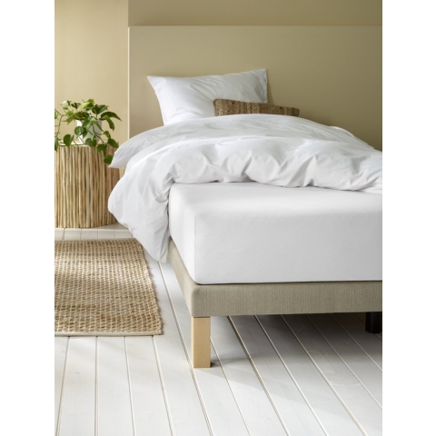 hoeslaken- jersey - De Witte Lietaer - elena - 180 x 200 - white