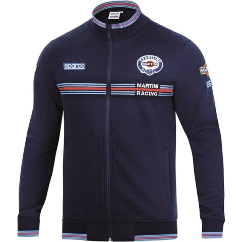 Men’s Sweatshirt without Hood Sparco Martini Racing Size XL Navy Blue