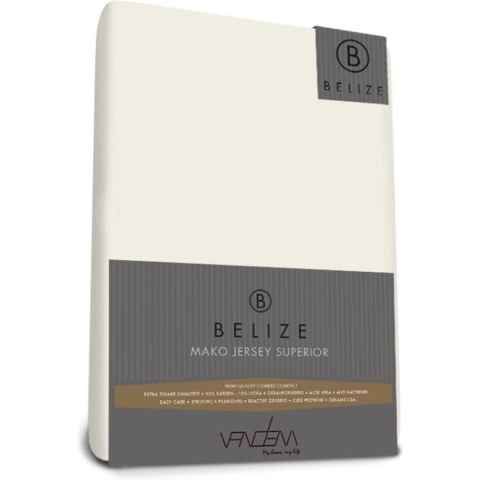 Van Dem - Belize  - Splittopper Mako Jersey 180 x 210 cm creme
