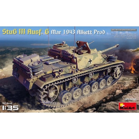 1:35 MiniArt 35336 StuG III Ausf. G March 1943 Alkett Prod Plastic Modelbouwpakket