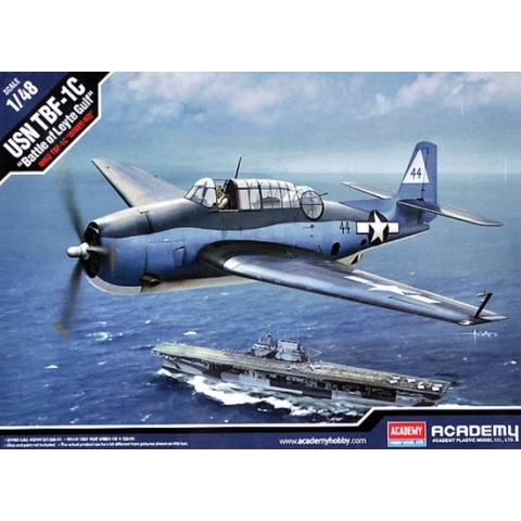 1:48 Academy 12340 TBF-1C Plane -Battle of Leyte Gulf Plastic Modelbouwpakket