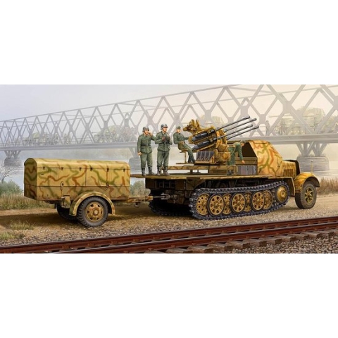 The 1:35 Model Kit of a German 2.0cm Flakvierling 37 auf SD.KFZ.7/1 Late Version.

Plastic Kit 
Glue not included
Dimension 312 *69 mm
859 Plastic Parts
The manufacturer of the kit is Trumpeter.This kit is only online available.