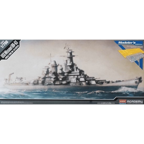 1:700 Academy 14223 USS Missouri BB-63 Modeler's Edition Plastic Modelbouwpakket