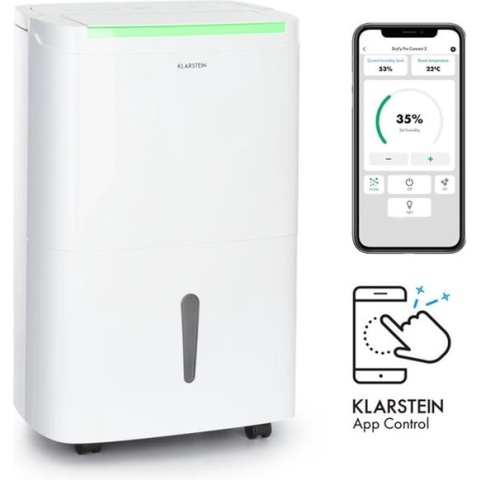 DryFy Connect 50 luchtontvochtiger WiFi compressie 50l/d 45-55m², wit