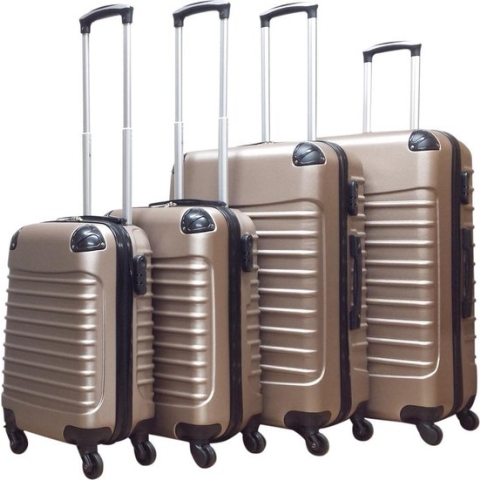 Castillo Quadrant 4 delige ABS Kofferset - Champagne