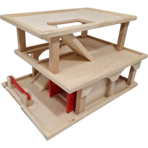 Playwood - Houten Parkeer Garage / Speelgoed Garage