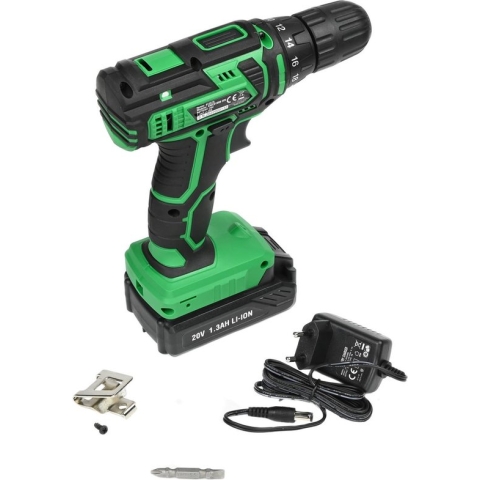 Hofftech Accu Boormachine Inclusief 20V li-ion Accu - 1.3 Ah