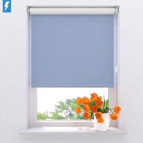 Elektrisch rolgordijn Easy Verduisterend - Light Blue - 180 x 190 cm - CMD-03