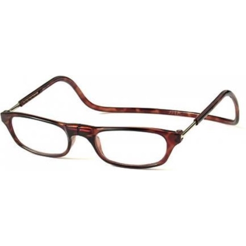 Clic Leesbril donker havanna +2.0