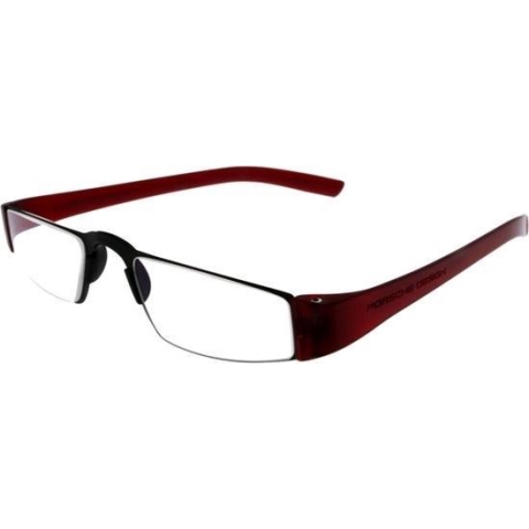 Porsche Design P8801B +2.50 - Titanium/rood - Leesbril