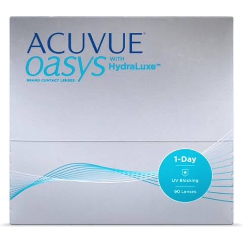 -5.25 - ACUVUE® OASYS 1-Day WITH HYDRALUXE - 90 pack - Daglenzen - BC 9.00 - Contactlenzen