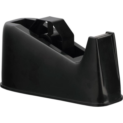 Q-CONNECT plakbandafroller, voor rollen 25 mm x 66 m, zwart 12 stuks