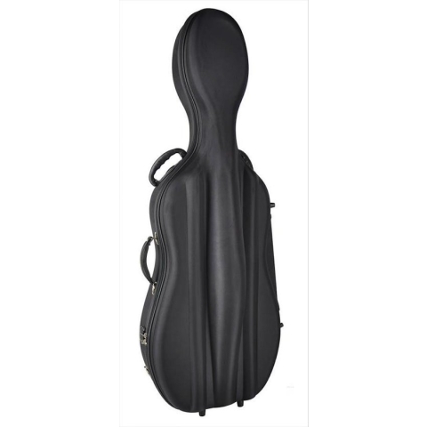 Cellokoffer Leonardo CC-144-BK 4/4 gevormd zacht schuimrubber zwart