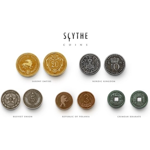 Scythe Metal Coins - EN