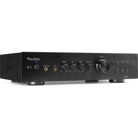Stereo versterker - Audizio AD220B - hifi versterker met Bluetooth - Subwoofer aansluiting - Zwart