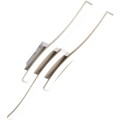 Trio Leuchten onda - Plafondlamp - 3 lichts - L 560 mm - Staal