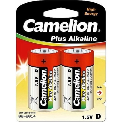 Camelion LR20-BP2 Plus Alkaline Batterijen 1.5V 2 Stuks