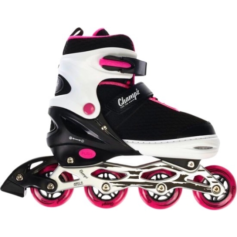 Champz Kinder Inline Skates | Verstelbaar | ABEC9 | Semi-Softboot | Roze | 28-32 EU