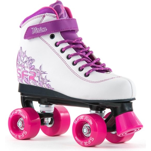SFR Vision II Rolschaatsen / Rollerskates - Vegan vriendelijk - White - Maat 30,5 (vallen klein)