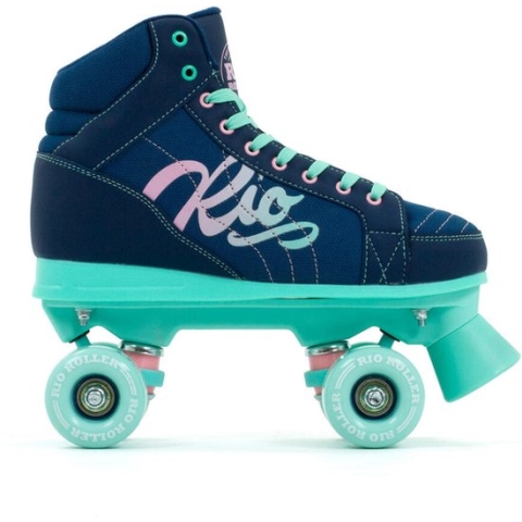 RIO ROLLER Lumina Rolschaatsen / Rollerskates - Vegan materialen - Navy-Green - Maat 39,5
