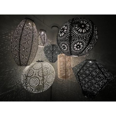 7 x Solar buiten Lampion met motief - Pakket